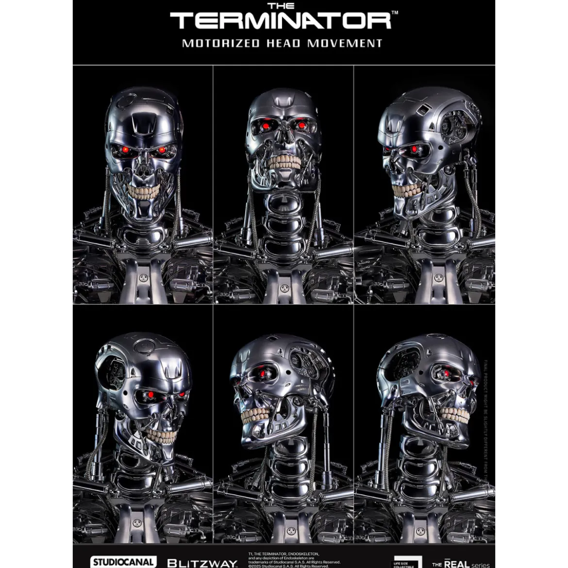 Blitzway - T800 Endoskeleton Skull 1/1 Life Size - The Terminator