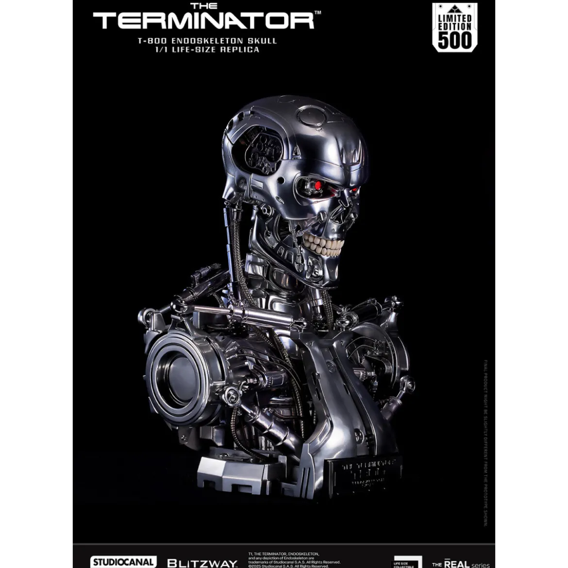 Blitzway - T800 Endoskeleton Skull 1/1 Life Size - The Terminator