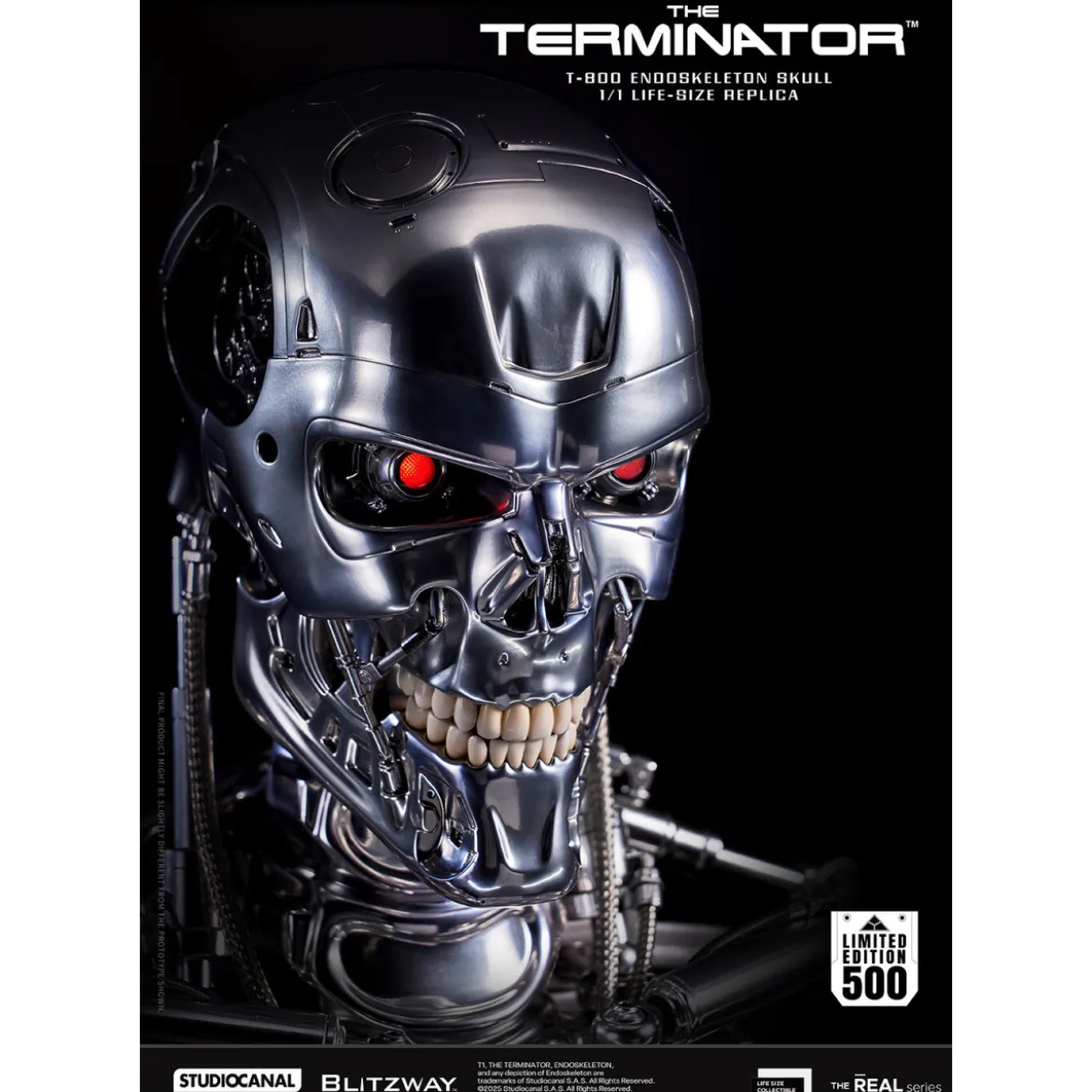 Blitzway - T800 Endoskeleton Skull 1/1 Life Size - The Terminator