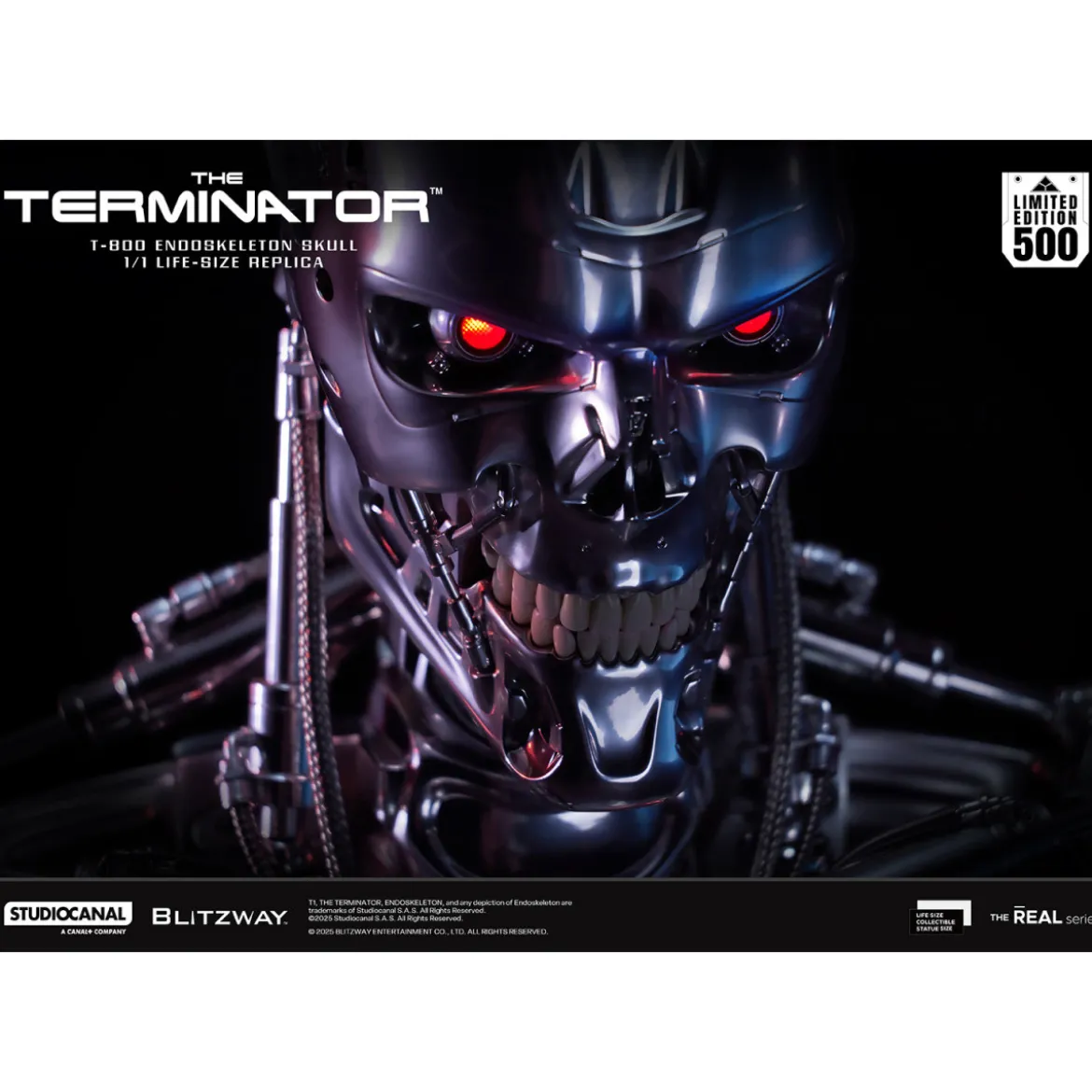 Blitzway - T800 Endoskeleton Skull 1/1 Life Size - The Terminator