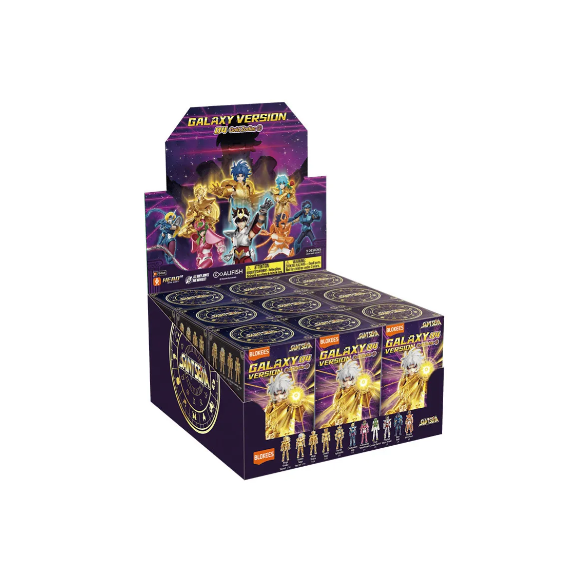 Blokees Saint Seiya - Galaxy Version 04 The Legacy of the Gold Saints - Assortiment de 9 model kits
