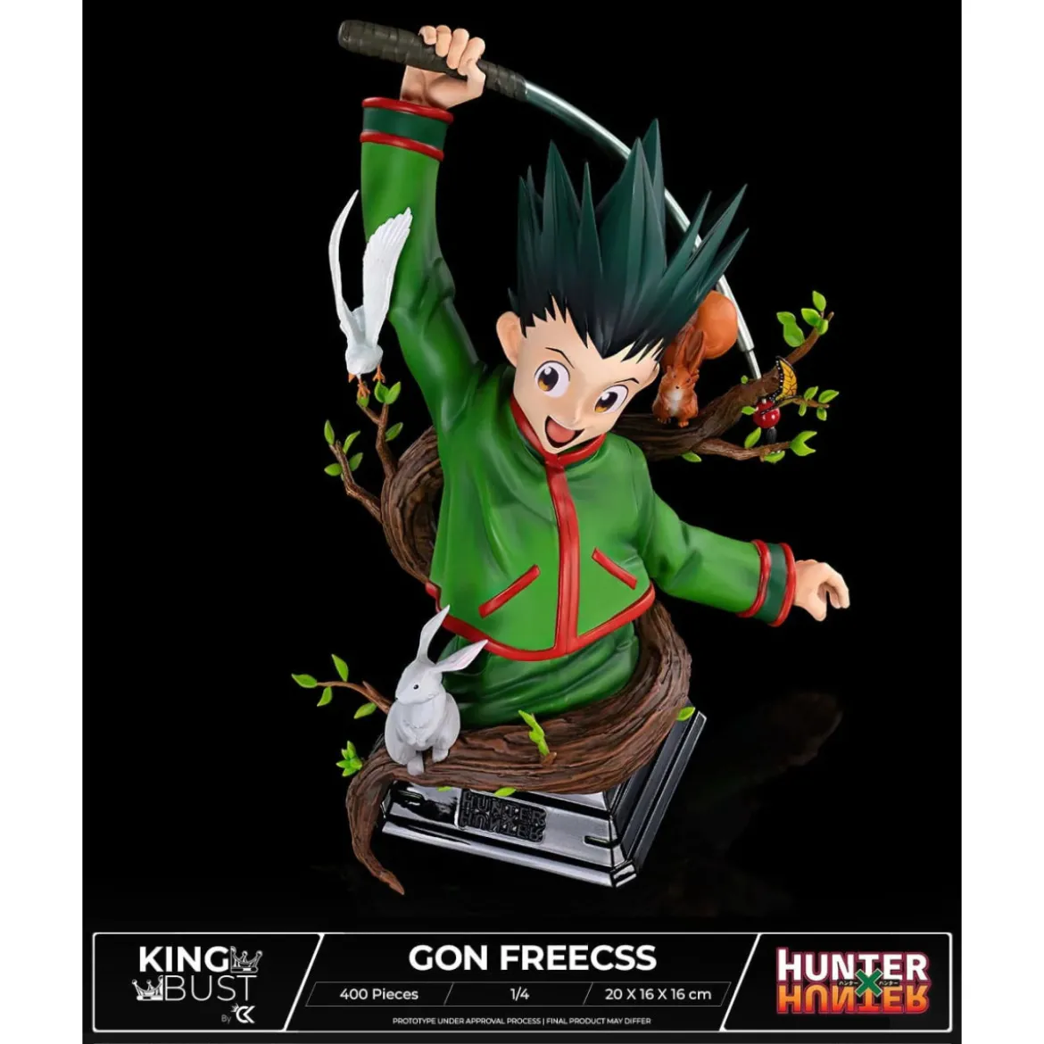 Cartoon Kingdom - King Bust Gon Freecss 1/4 - Hunter X Hunter - Limited Edition