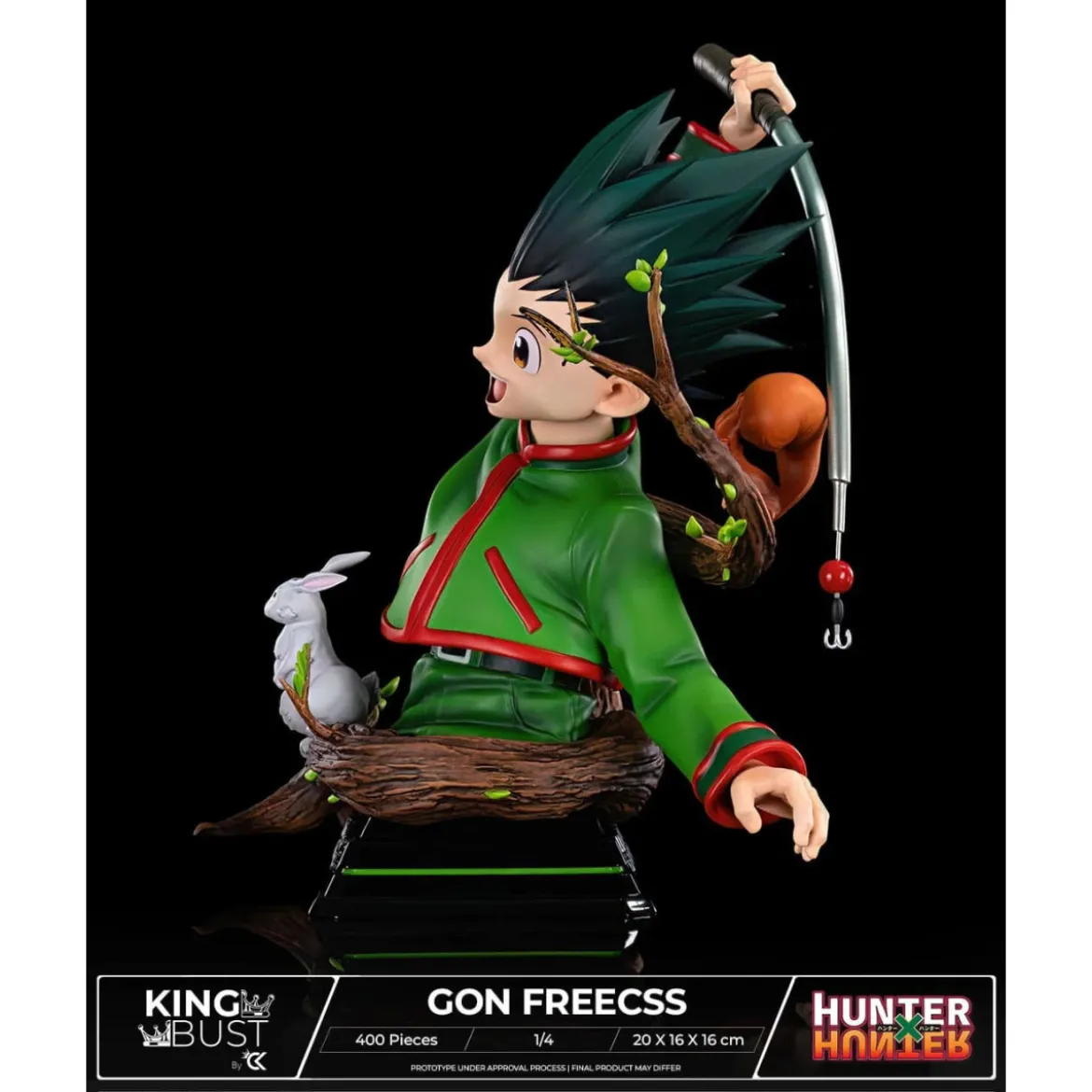 Cartoon Kingdom - King Bust Gon Freecss 1/4 - Hunter X Hunter - Limited Edition