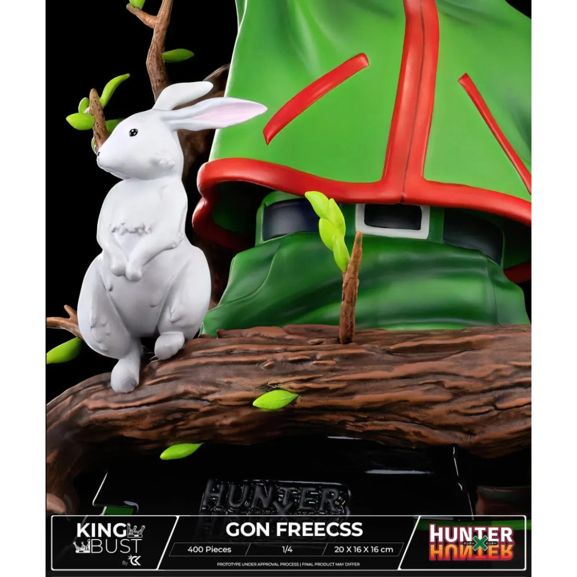 Cartoon Kingdom - King Bust Gon Freecss 1/4 - Hunter X Hunter - Limited Edition