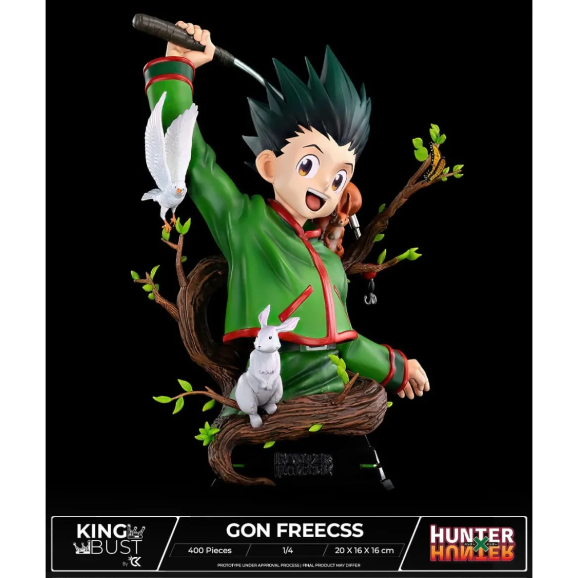 Cartoon Kingdom - King Bust Gon Freecss 1/4 - Hunter X Hunter - Limited Edition