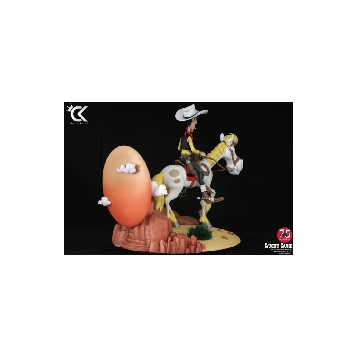 Cartoon Kingdom - Lucky Luke - Statue resine Lucky Luke et Jolly Jumper 1/6