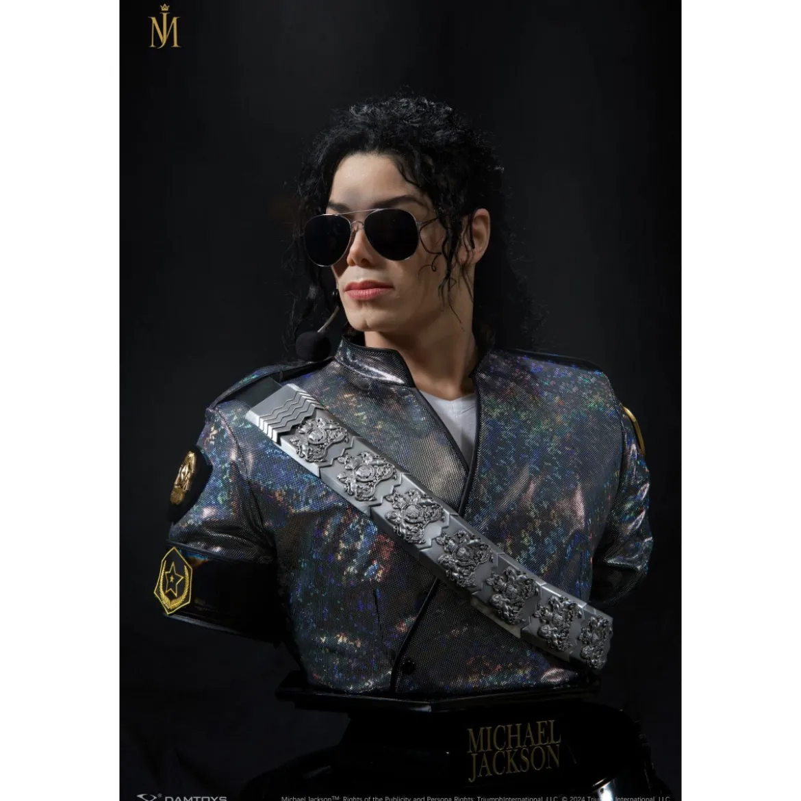 DAMTOYS - Michael Jackson Dangerous Tour Hyper-Realistic Celebrity Portrait Buste 1/1