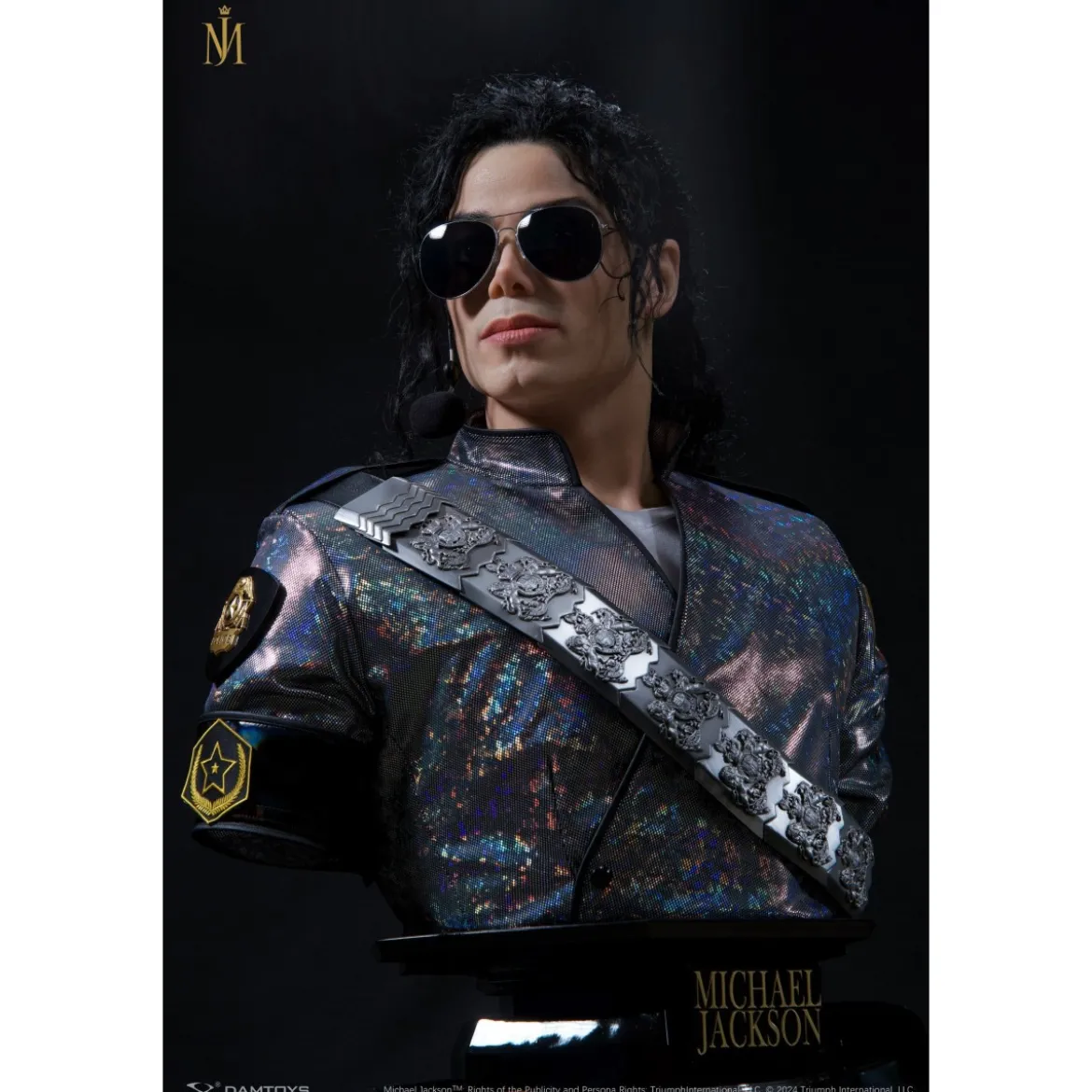 DAMTOYS - Michael Jackson Dangerous Tour Hyper-Realistic Celebrity Portrait Buste 1/1