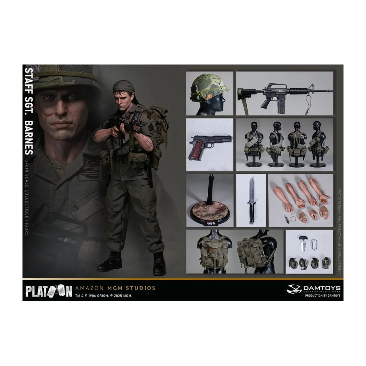 DAMTOYS - Platoon - Staff Sergeant Barnes 1/6 Collectible