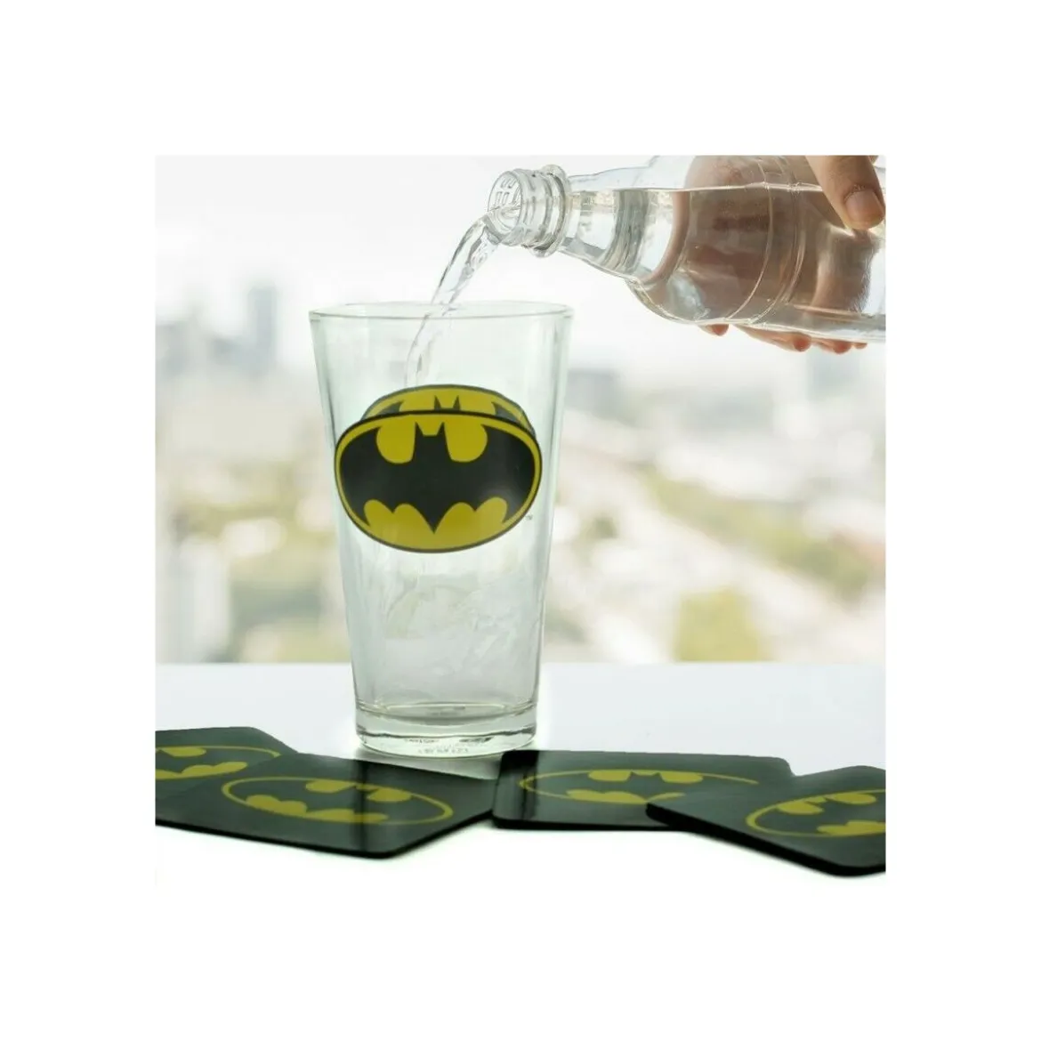 DC Comics - Batman Dark Knight - Maxi Verre et Sous-Verres
