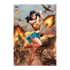 DC Comics impression - Art Print Wonder Woman WWII - J Scott Campbell 46 x 61 cm - non encadrée