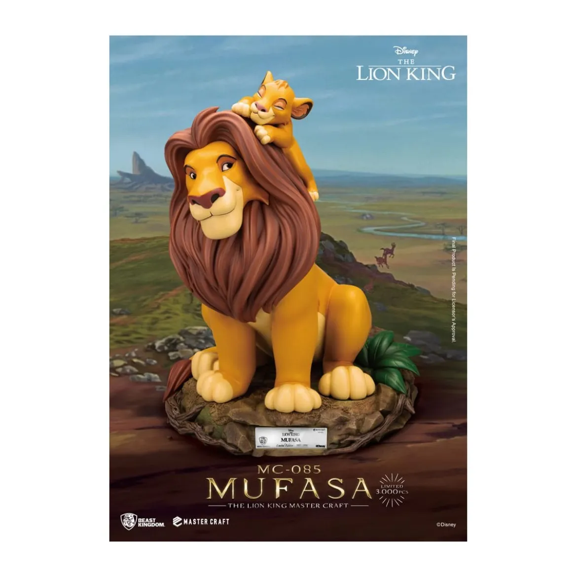 Disney - Beast Kingdom Master Craft Mufasa - Le Roi Lion