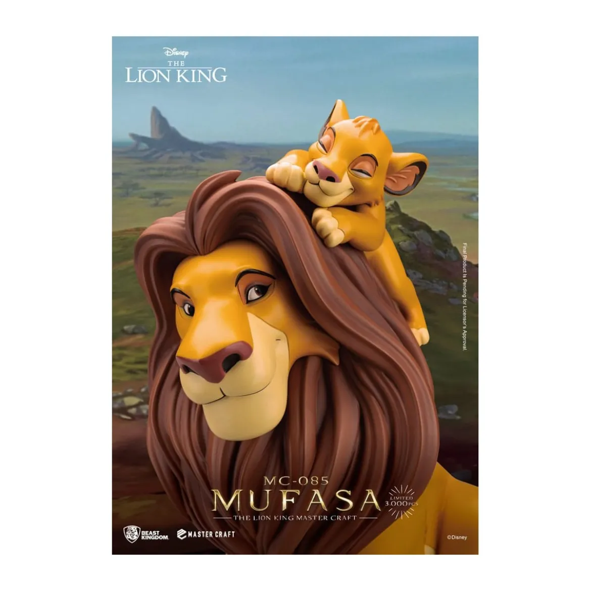 Disney - Beast Kingdom Master Craft Mufasa - Le Roi Lion