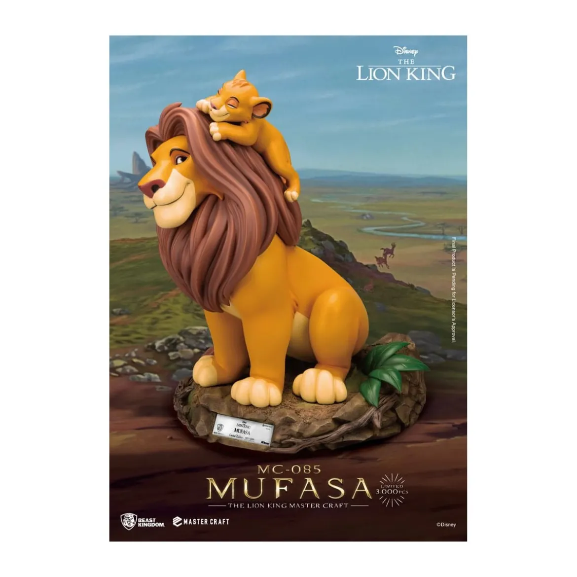 Disney - Beast Kingdom Master Craft Mufasa - Le Roi Lion