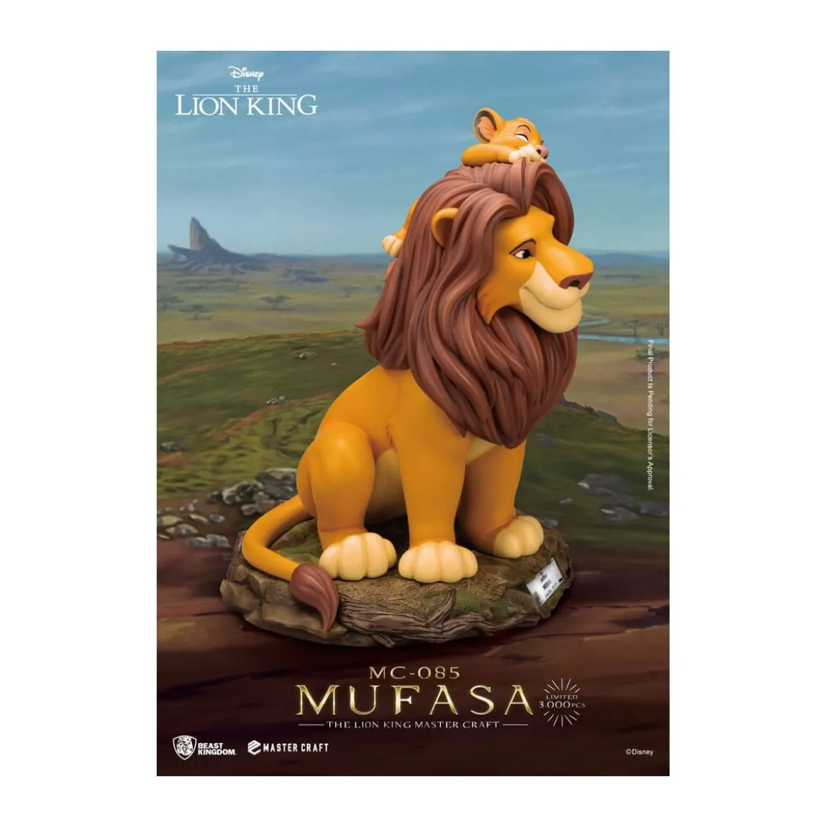 Disney - Beast Kingdom Master Craft Mufasa - Le Roi Lion