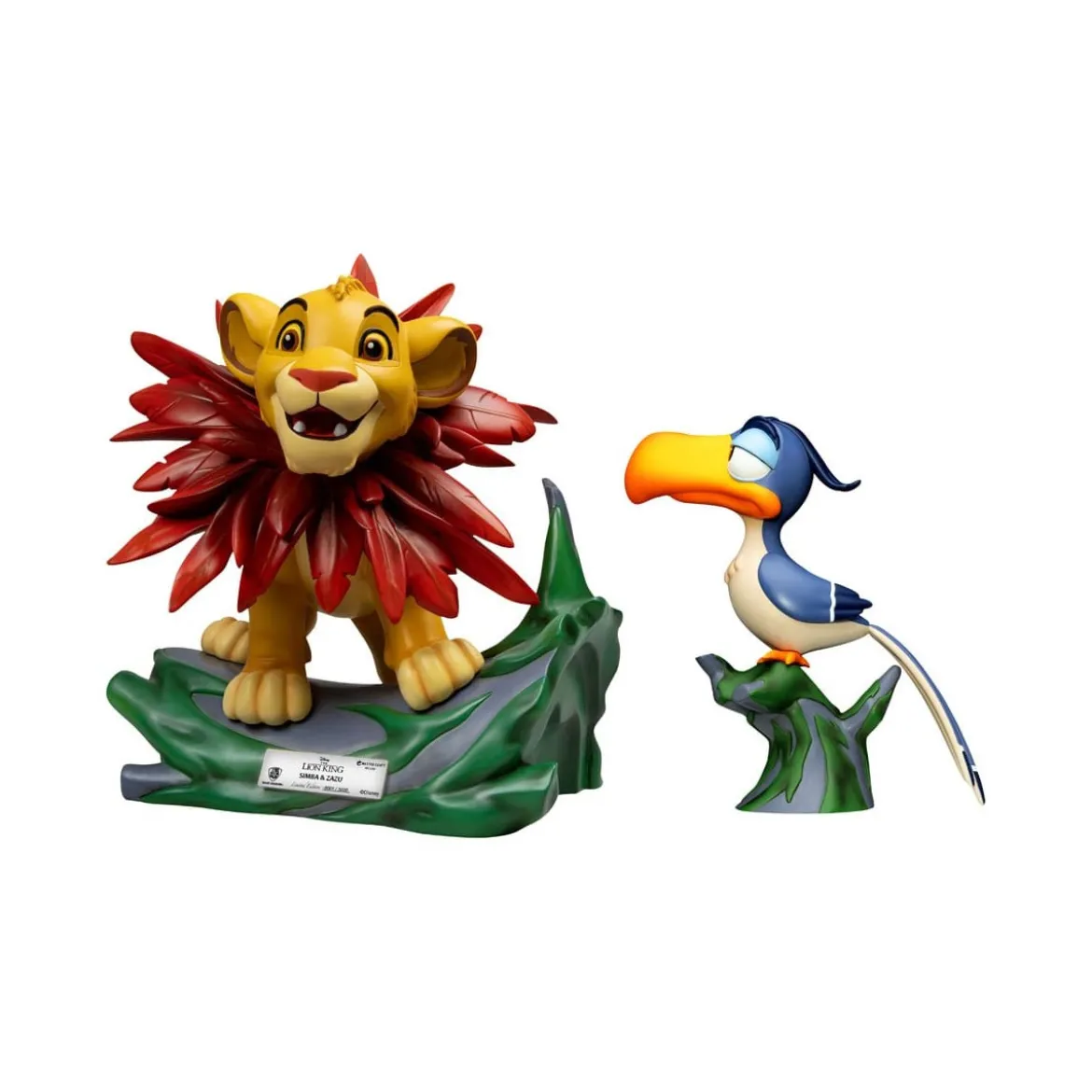 Disney - Beast Kingdom Master Craft Little Simba & Zazu - Le Roi Lion