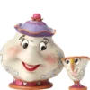 Disney Traditions Belle et la Bête Mrs Potts et Chip 10 cm