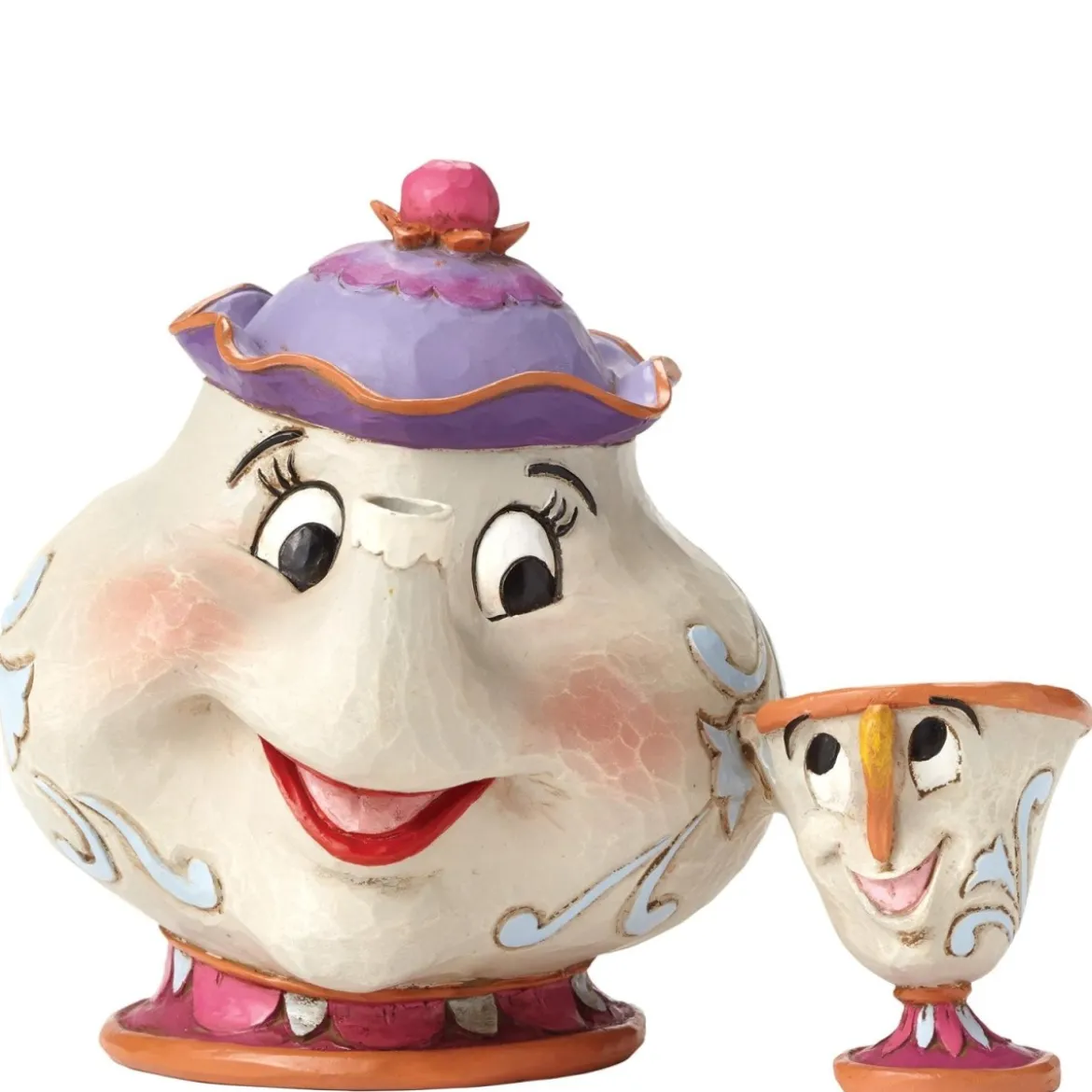 Disney Traditions Belle et la Bête Mrs Potts et Chip 10 cm