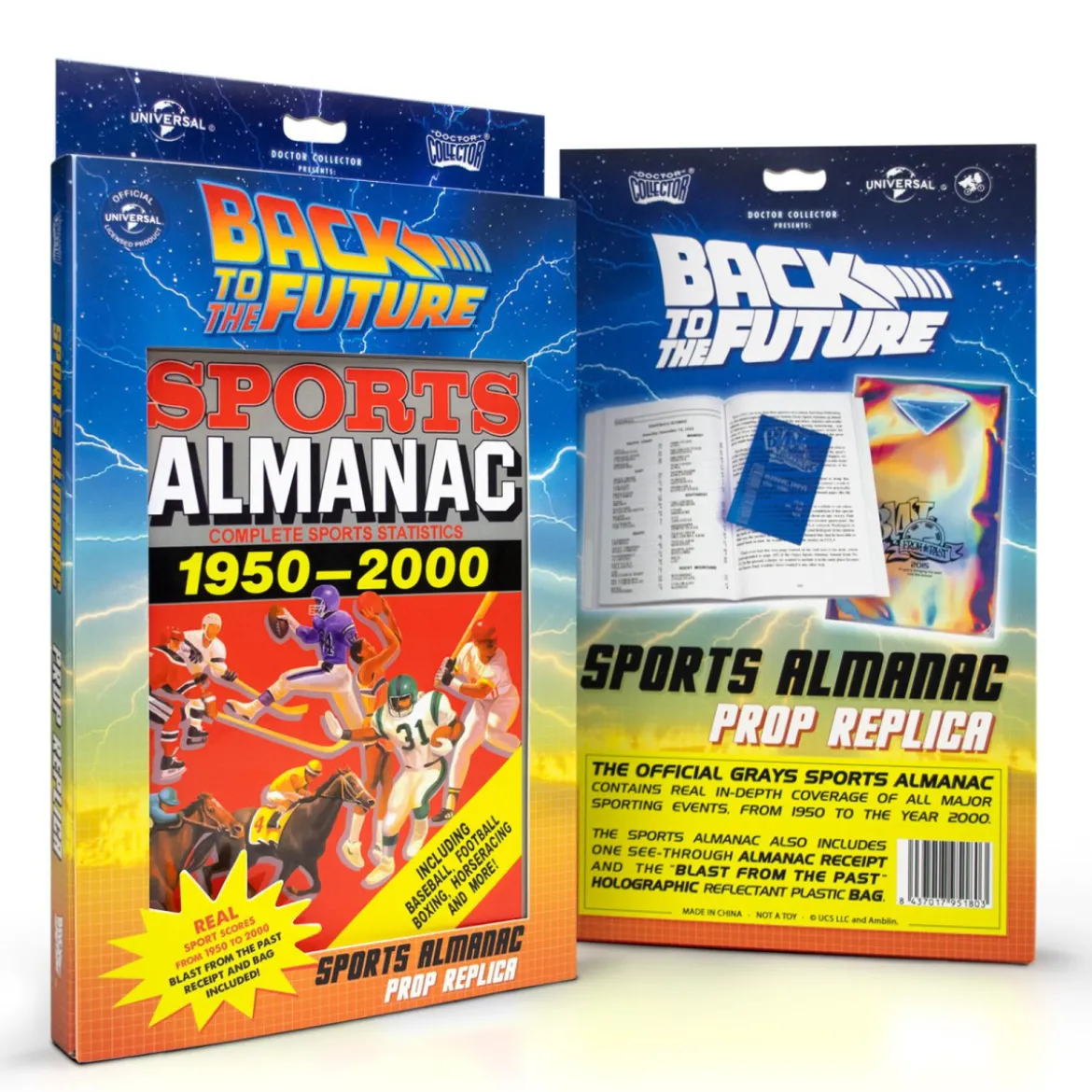 Doctor Collector - Replique ALMANACH RETOUR VERS LE FUTUR - Sports Almanac BTTF