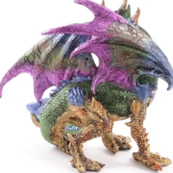 Dragon guerrier métallique collection Dark Legends / Vert