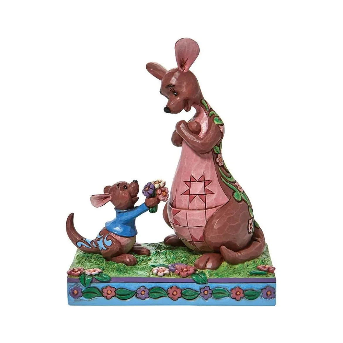 Enesco - Disney Tradition - Winnie L'Ourson "The Sweetest Gift" - Petit Gourou offrant des fleurs a sa maman - By Jim Shore