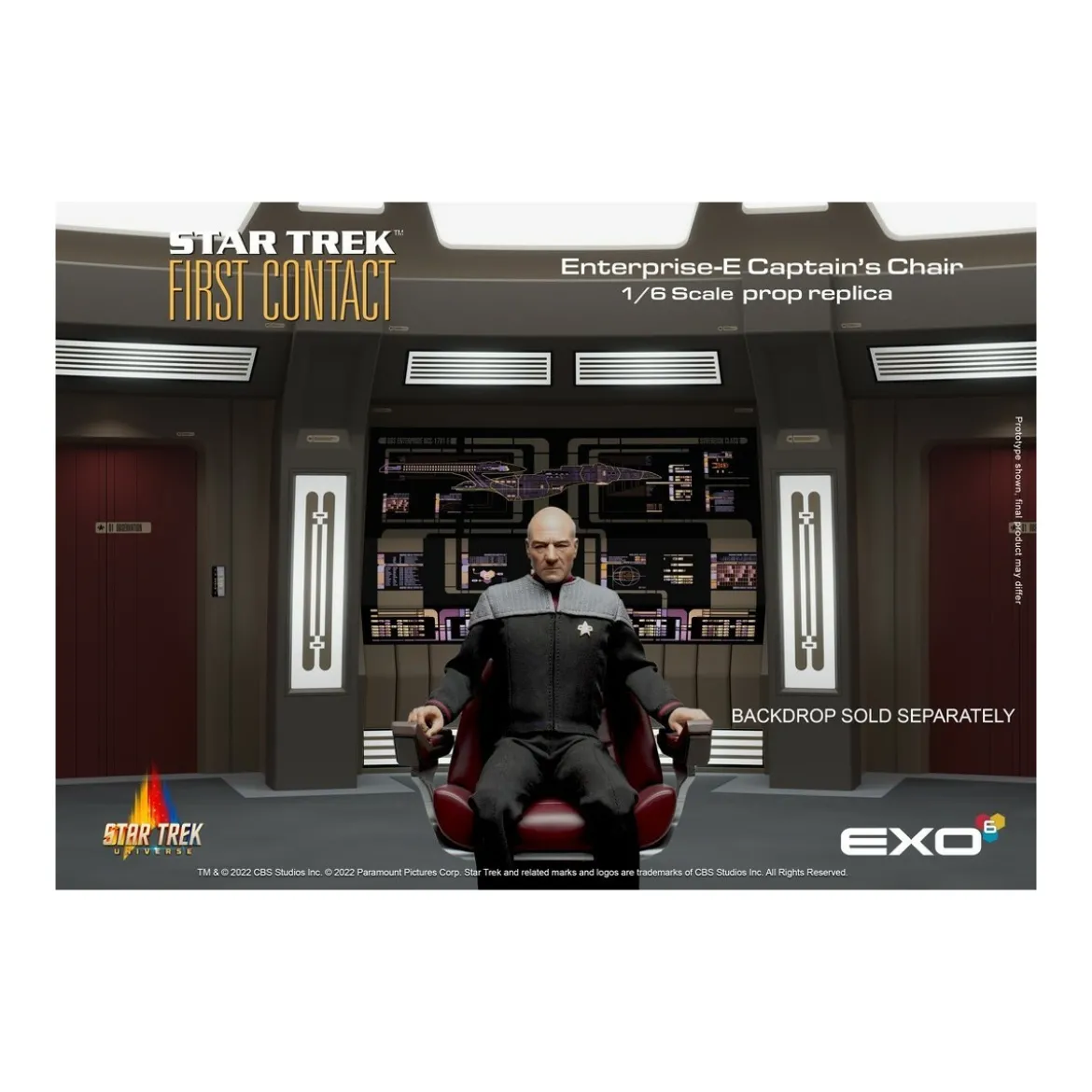 EXO-6 - Star Trek: First Contact - Captain's Chair 1:6 Scale Prop Replica