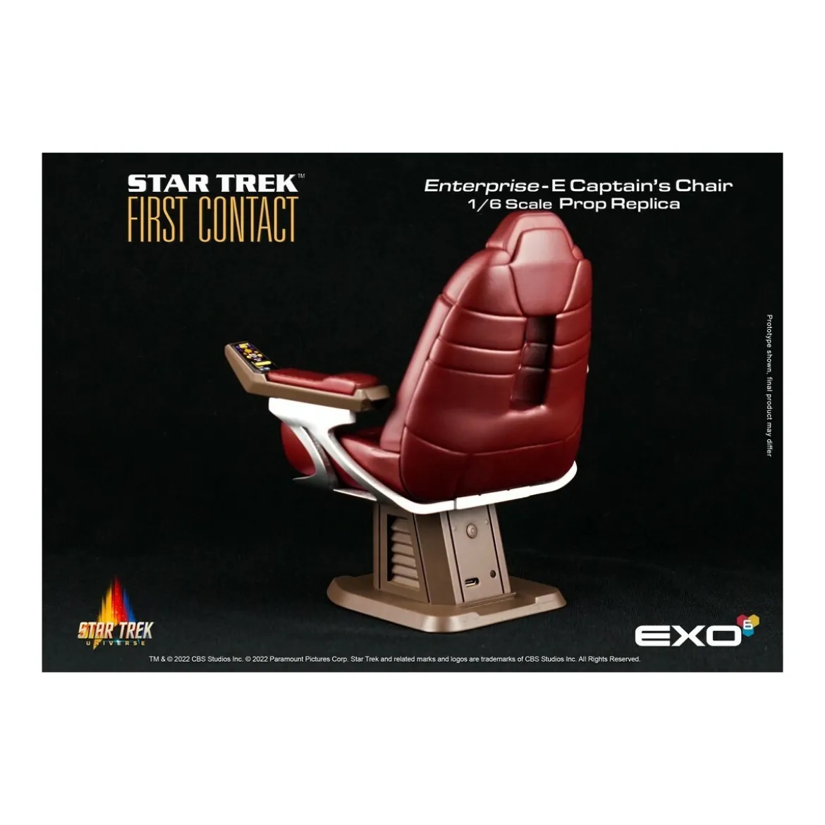 EXO-6 - Star Trek: First Contact - Captain's Chair 1:6 Scale Prop Replica