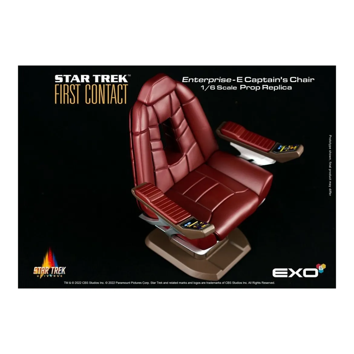 EXO-6 - Star Trek: First Contact - Captain's Chair 1:6 Scale Prop Replica