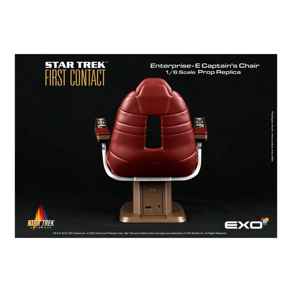EXO-6 - Star Trek: First Contact - Captain's Chair 1:6 Scale Prop Replica