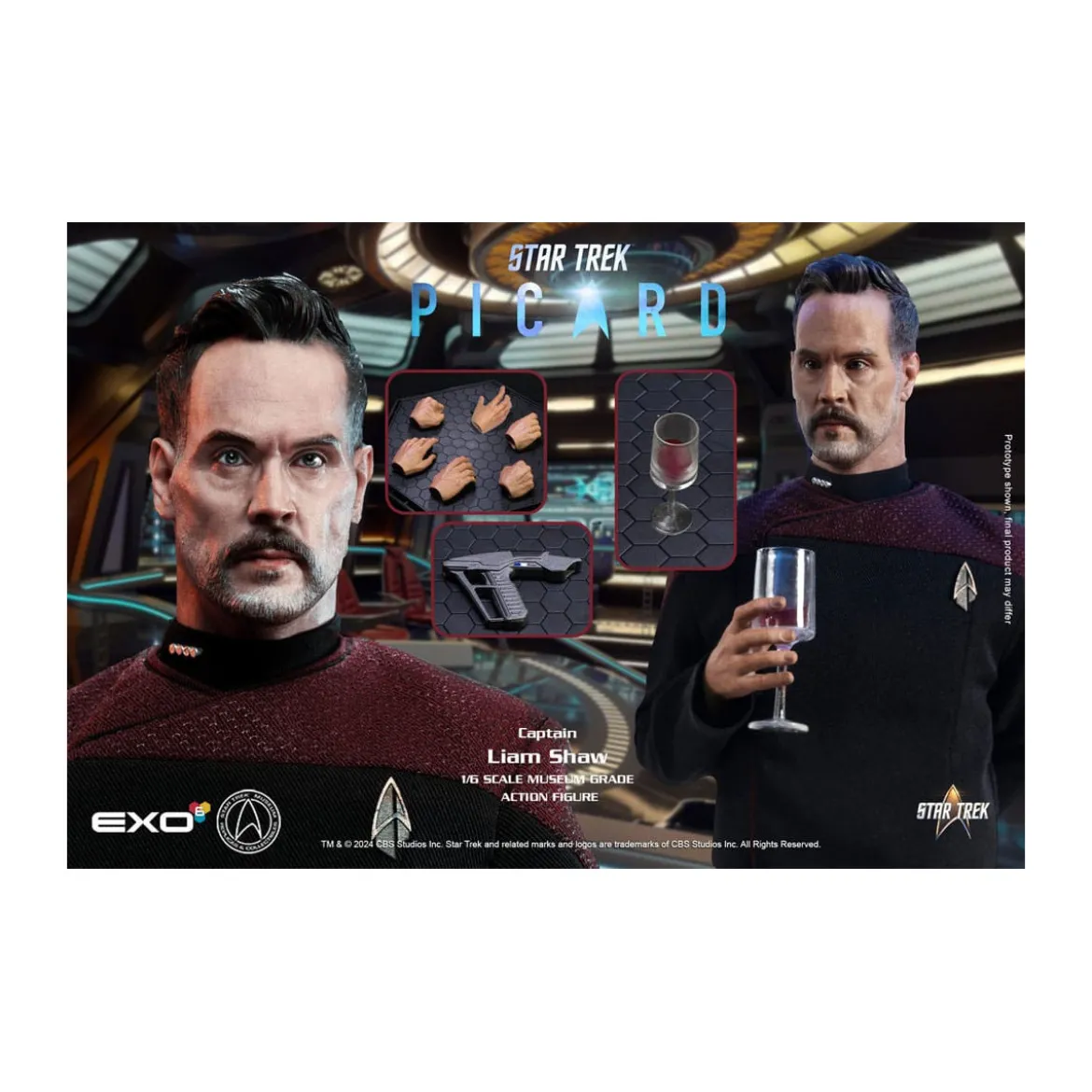 EXO-6 - Star Trek: Picard - Captain Liam Shaw 1:6 Scale Figure