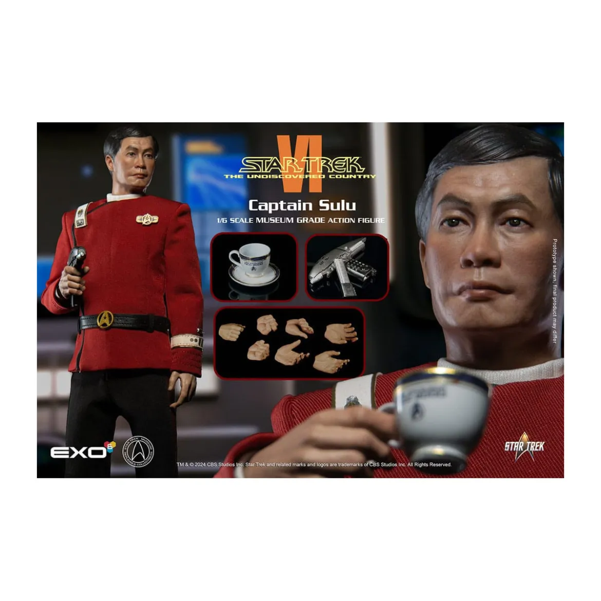 EXO-6 - Star Trek 6 : Terre inconnue figurine 1/6 Captain Hikaru Sulu