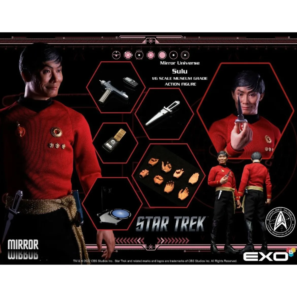 EXO-6 - Star Trek: The Original Series figurine 1/6 Mirror Universe Sulu