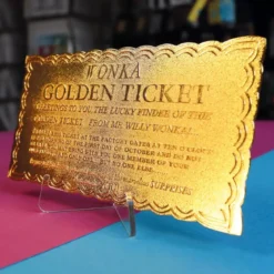 FaNaTtiK - Willy Wonka and the Chocolate Factory replique Golden Ticket Edition Collector