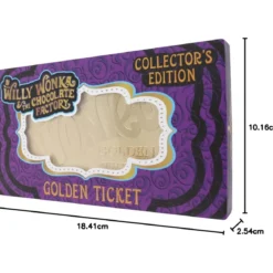 FaNaTtiK - Willy Wonka and the Chocolate Factory replique Golden Ticket Edition Collector