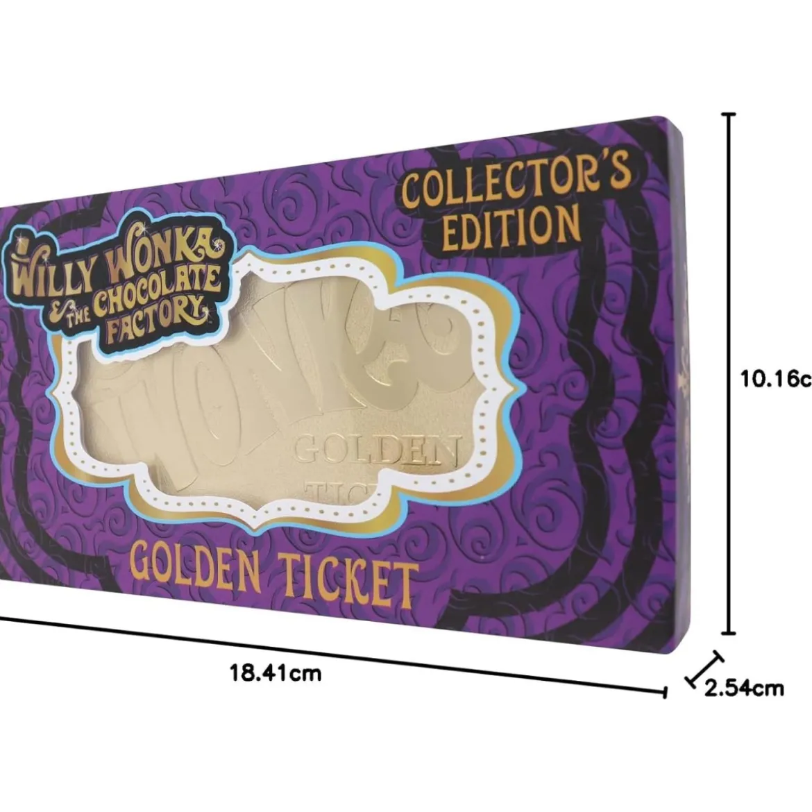 FaNaTtiK - Willy Wonka and the Chocolate Factory replique Golden Ticket Edition Collector