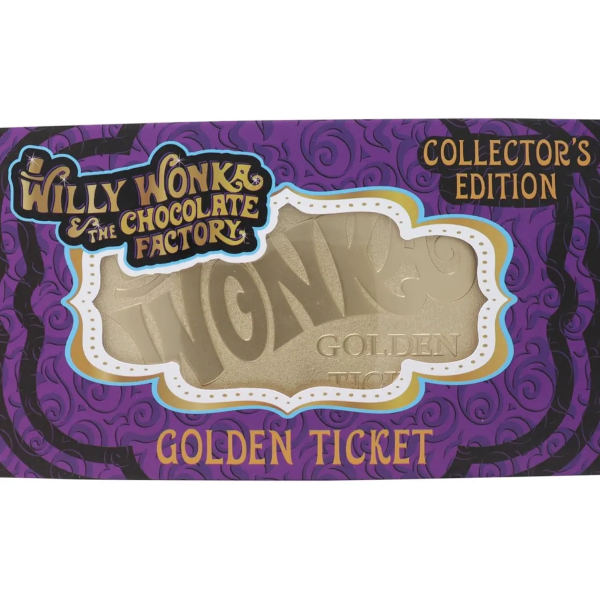 FaNaTtiK - Willy Wonka and the Chocolate Factory replique Golden Ticket Edition Collector
