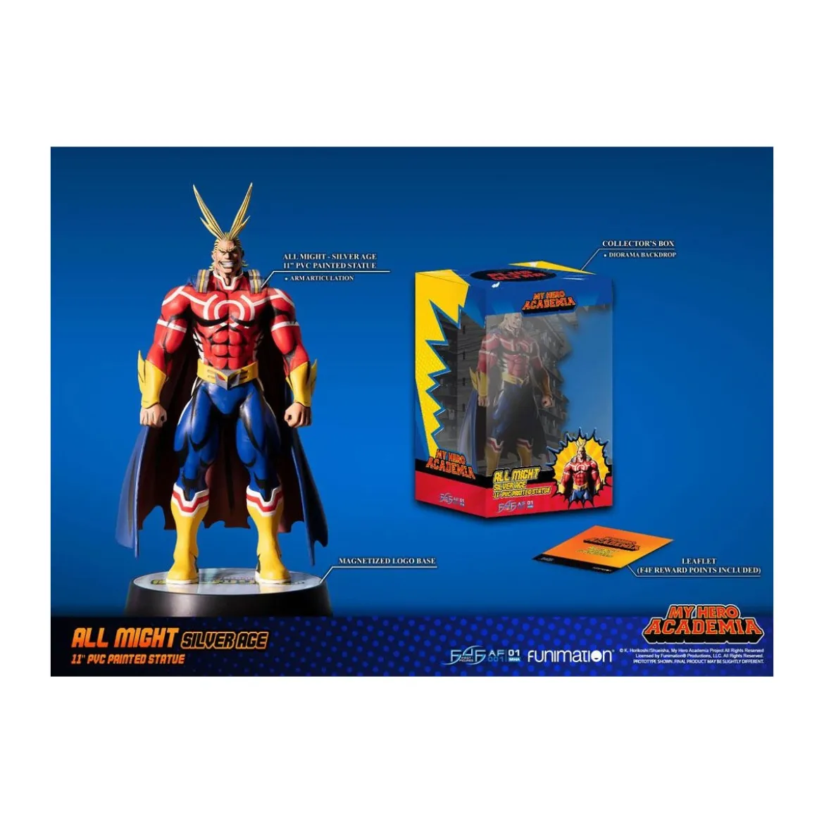 First 4 Figures - My Hero Academia - All Might Silver Age Standard Edition PVC Statue