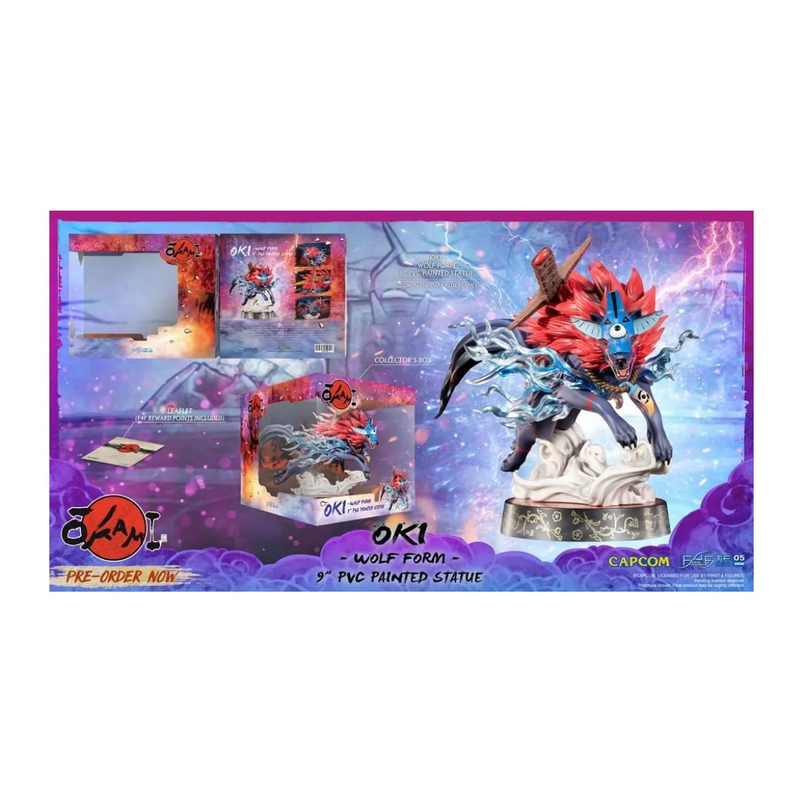 First 4 Figures Okami - statuette PVC OKI Wolf Form