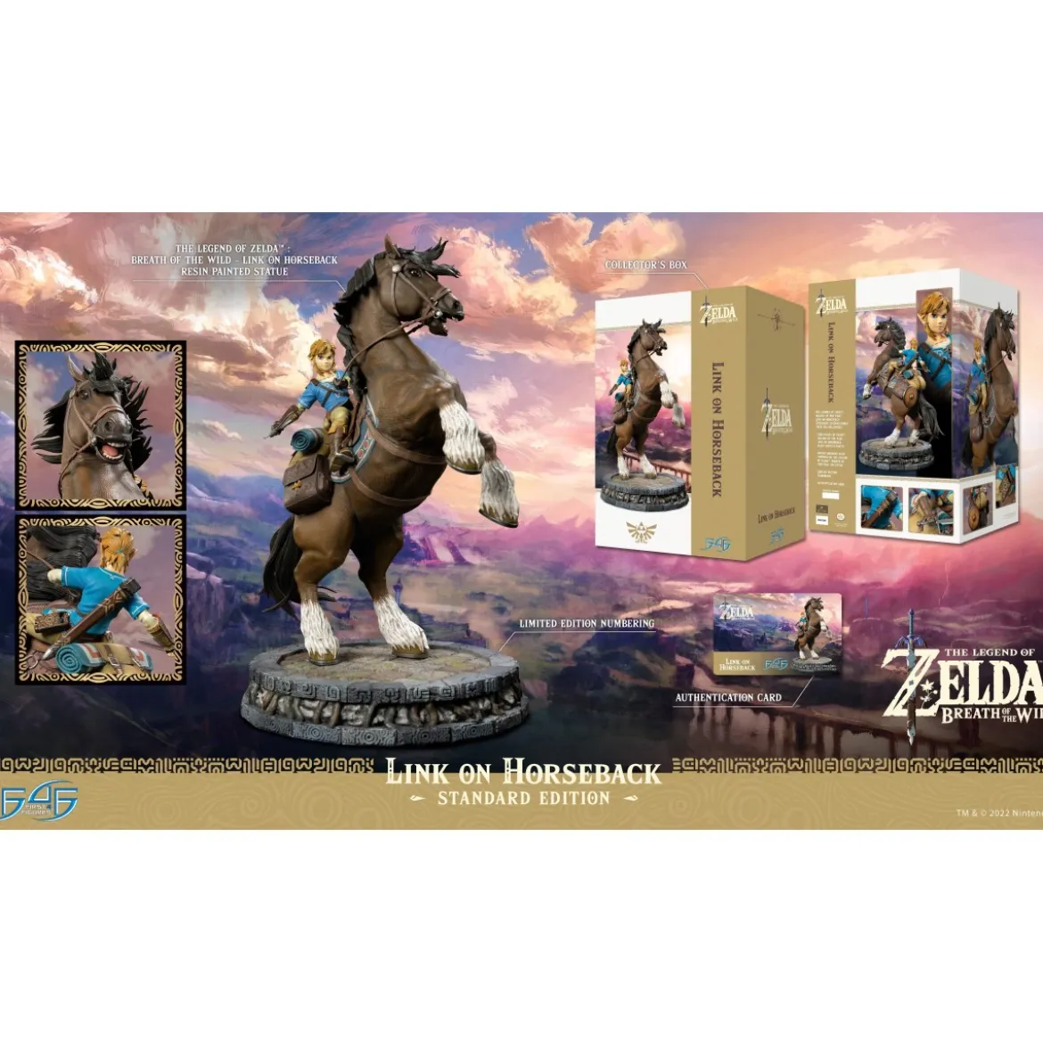 First 4 Figures - Zelda - The Legend of Zelda: Breath of The Wild - Link on Horseback (Standard Edition)