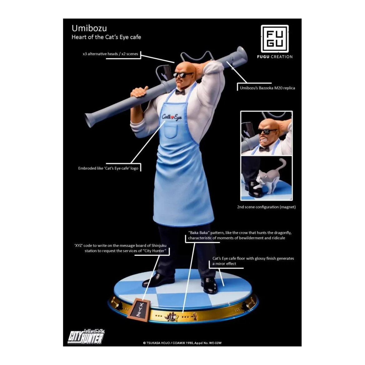 Fugu Creation - Umibozu statue 1/6 - City Hunter - Mammouth Nicky Larson