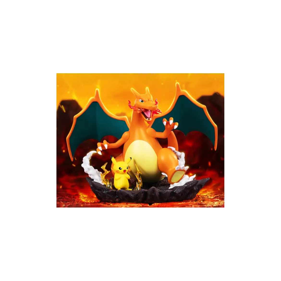 Funism - Pokemon Prime Figure - PIKACHU & DRACAUFEU