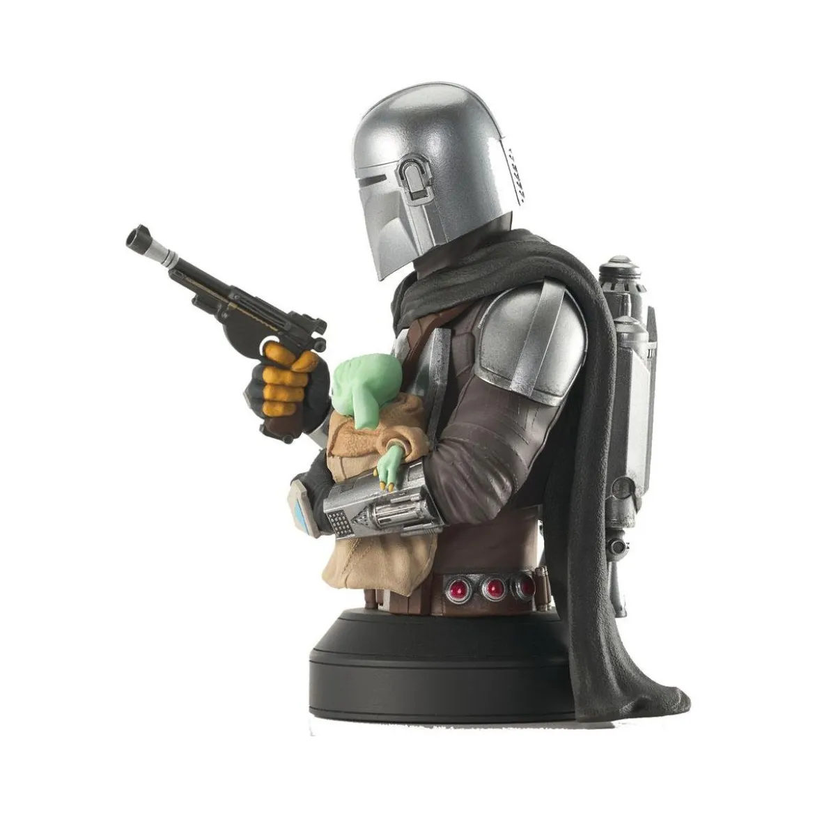 Gentle Giant - buste 1/6 The Mandalorian with Grogu - Star Wars: The Mandalorian