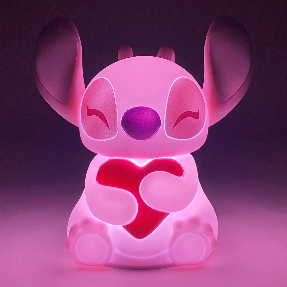 Grand Jester Studios Lilo et Stitch - Figurine lumineuse Angel et le coeur