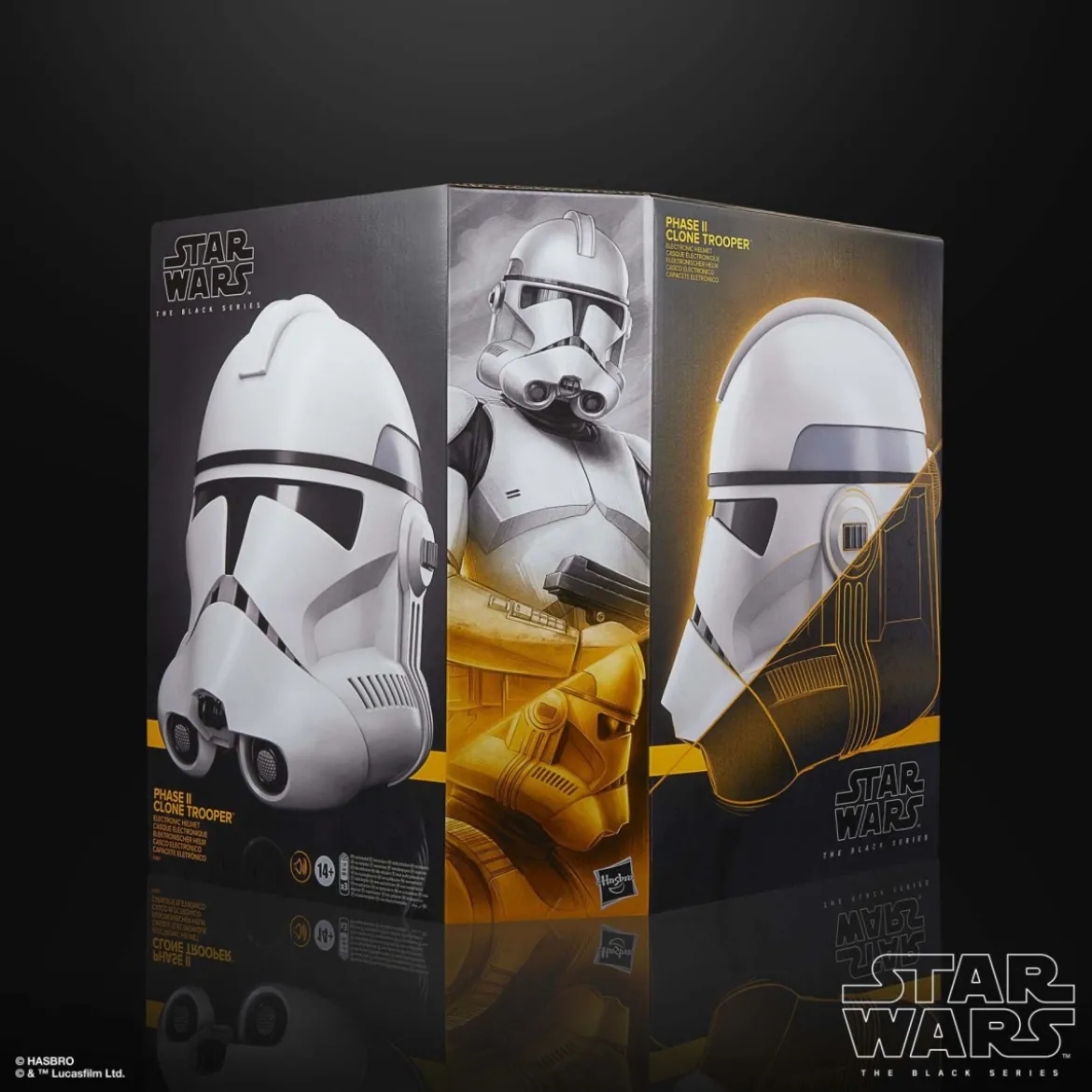 Hasbro - Casque électronique Premium Phase II Clone Trooper - Star Wars Black Series