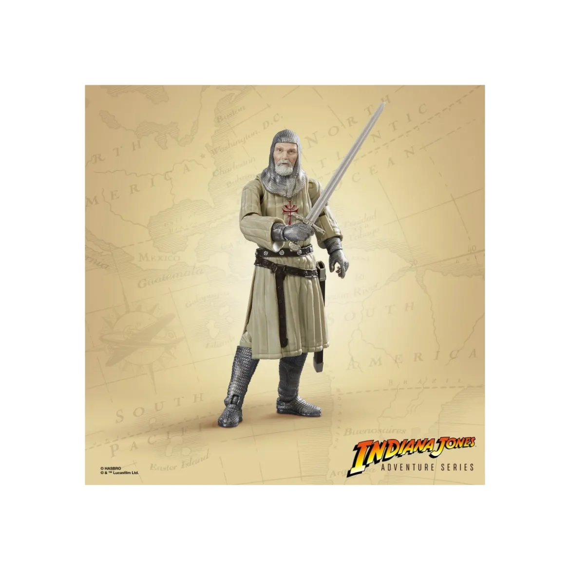 Hasbro - Grail Knight - Indiana Jones Adventure Series: Indiana Jones et la Derniere Croisade 1/12