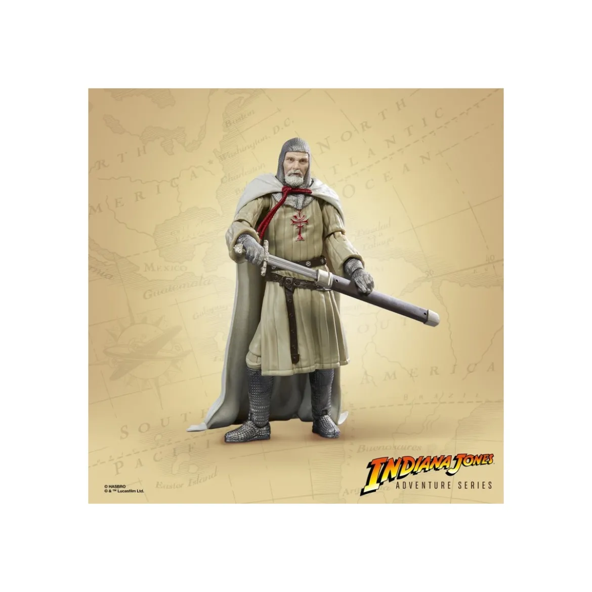 Hasbro - Grail Knight - Indiana Jones Adventure Series: Indiana Jones et la Derniere Croisade 1/12