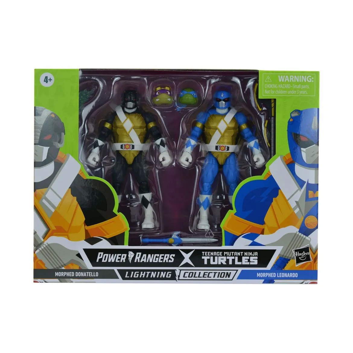 Hasbro - Pack 2 Figurines MORPHED DONATELLO & LEONARDO - Lightning Collection Power Rangers