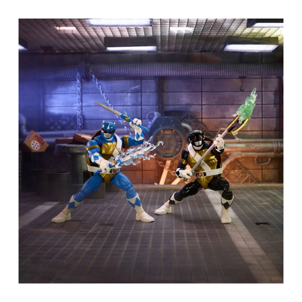 Hasbro - Pack 2 Figurines MORPHED DONATELLO & LEONARDO - Lightning Collection Power Rangers