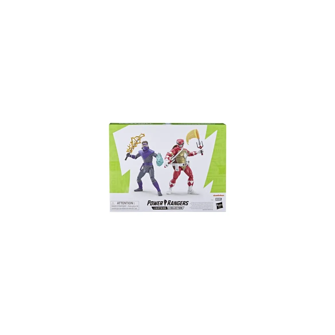 Hasbro - Pack 2 Figurines RAPHAEL & FOOT SOLDIER TOMMY - Lightning Collection Power Rangers