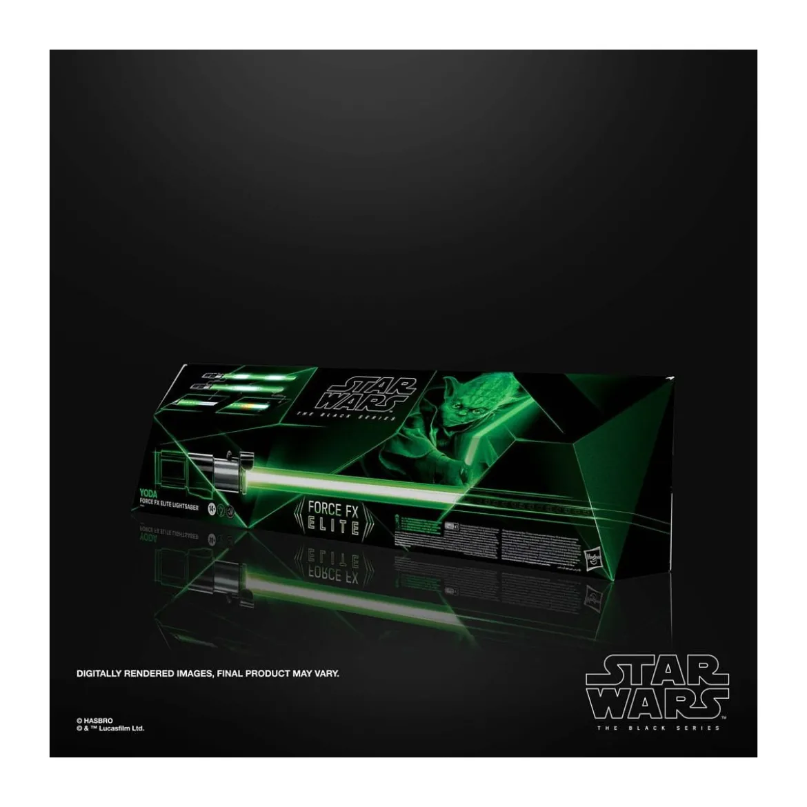 Hasbro - Sabre Laser Yoda Force Fx Lightsaber - Black Serie Replica Elite